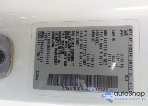 2016 Nissan Nv200 Sv from USA, damaged, VIN 3N6CM0KN6GK697782